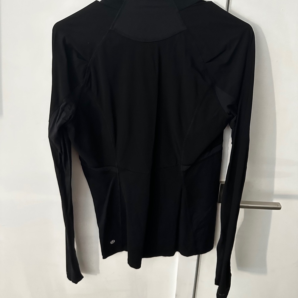 Black Lulu quarter zip long sleeve jacket - Picture 6 of 7
